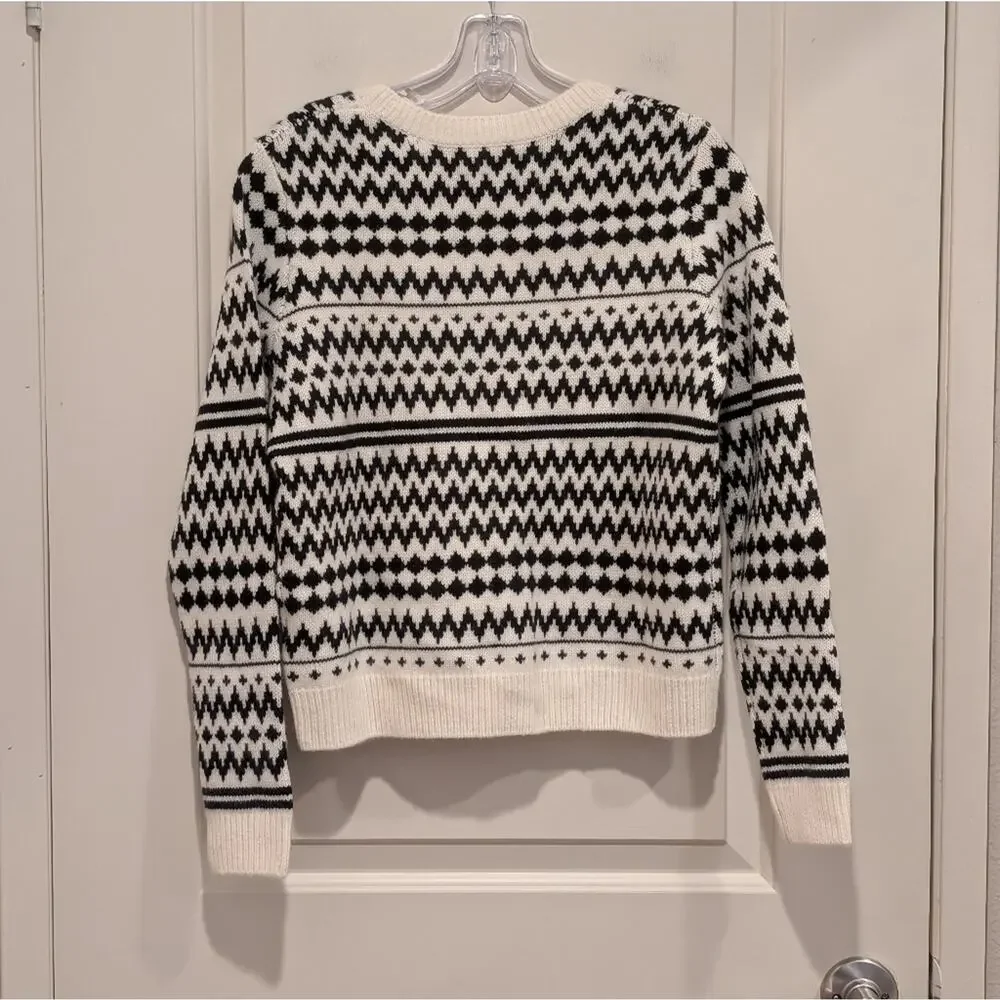 chinti & parker wool-cashmere pop fair isle sweater
